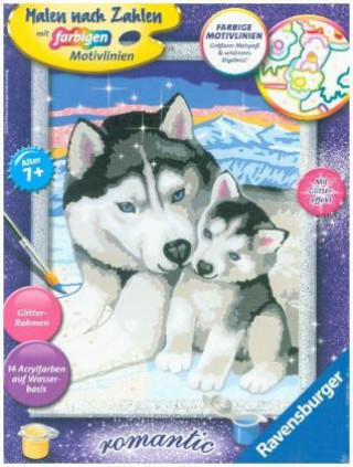 Igra/Igrača Ravensburger Malen nach Zahlen 28479 - Husky Kuss - Kinder ab 7 Jahren 