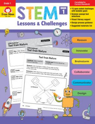 Carte Stem Lessons and Challenges, Grade 1 Teacher Resource Evan-Moor