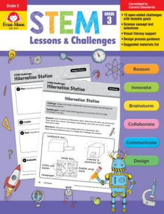 Book Stem Lessons and Challenges, Grade 3 Teacher Resource Evan-Moor