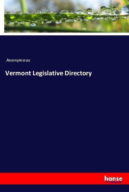 Buch Vermont Legislative Directory 