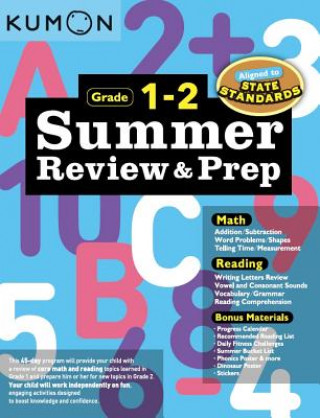 Könyv Summer Review & Prep: 1-2 Kumon
