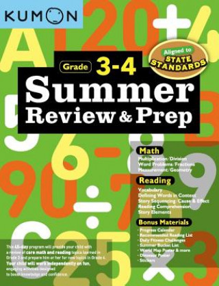 Könyv Summer Review & Prep: 3-4 Kumon