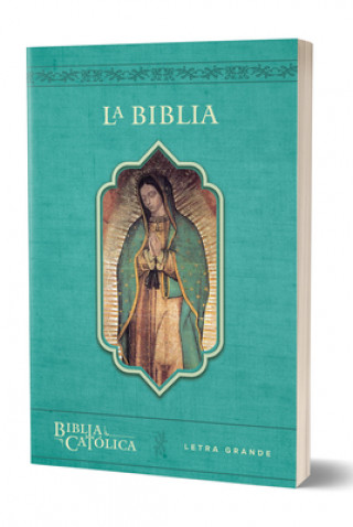 Könyv La Biblia Católica: Tama?o Grande, Edición Letra Grande. Rústica, Azul, Con Virgen Biblia de America