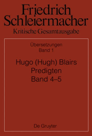 Knjiga Hugo (Hugh) Blairs Predigten Günter Meckenstock