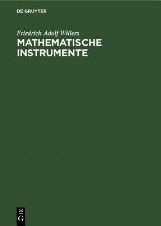 Book Mathematische Instrumente Friedrich Adolf Willers