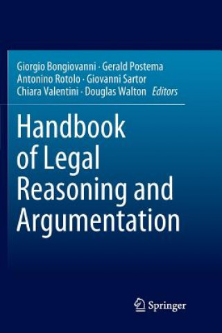 Buch Handbook of Legal Reasoning and Argumentation Giorgio Bongiovanni