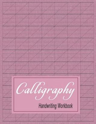 Carte Calligraphy Handwriting Workbook: Practice Paper Slanted Grid - Maroon Bigfoot Stationery