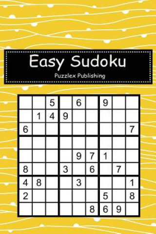 Carte Easy Sudoku: Sudoku Puzzle Game for Beginers with Abstract Design Pattern Cover Puzzlex Publishing