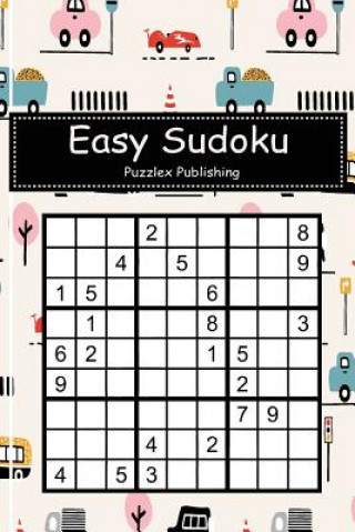 Książka Easy Sudoku: Sudoku Puzzle Game for Beginers with Cars Road Sign Zebra Crossing Cover Puzzlex Publishing