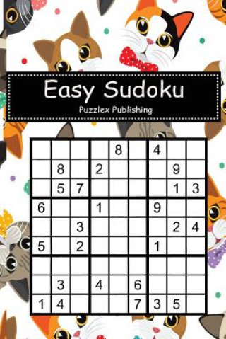 Carte Easy Sudoku: Sudoku Puzzle Game for Beginers with Cats and Friend Cover Puzzlex Publishing