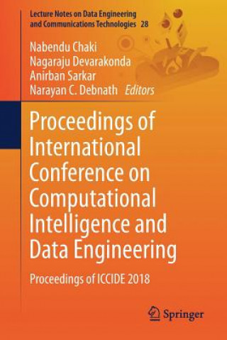 Książka Proceedings of International Conference on Computational Intelligence and Data Engineering Nabendu Chaki