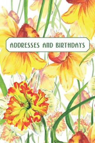 Book Addresses and Birthdays: Watercolor Daffodils Andante Press