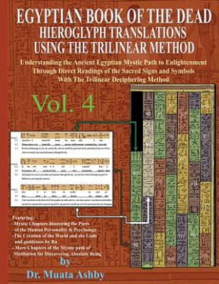 Kniha EGYPTIAN BOOK OF THE DEAD HIEROGLYPH TRANSLATIONS USING THE TRILINEAR METHOD Volume 4 Muata Ashby