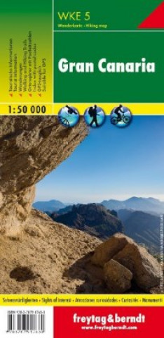 Tiskovina Gran Canary Hiking + Leisure Map 1:50 000 