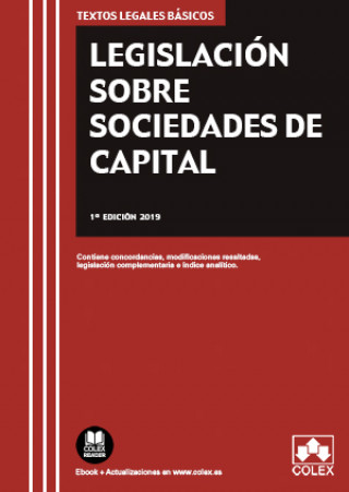 Könyv LEGISLACIÓN SOBRE SOCIEDADES DE CAPITAL 