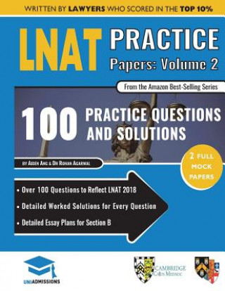 Könyv LNAT Practice Papers Volume Two: 2 Full Mock Papers, 100 Questions in the style of the LNAT, Detailed Worked Solutions, Law National Aptitude Test, Un Aiden Ang