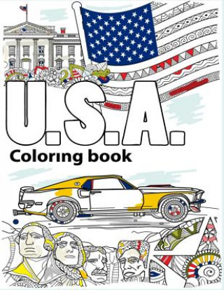 Kniha USA Coloring Book Aryla Publishing