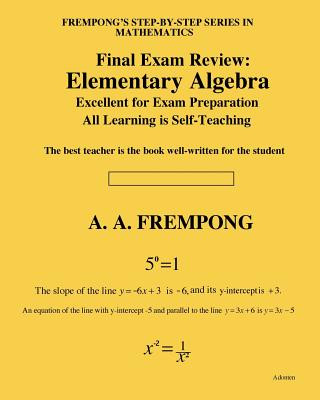 Книга Final Exam Review: Elementary Algebra A a Frempong