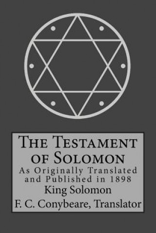 Book The Testament of Solomon King Solomon