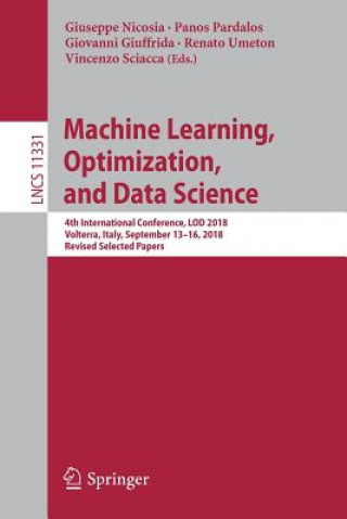 Книга Machine Learning, Optimization, and Data Science Giovanni Giuffrida