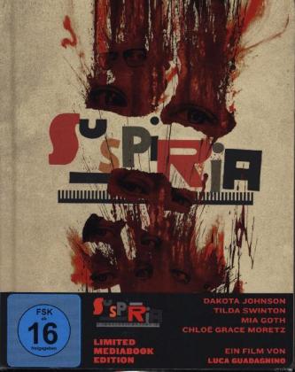 Video Suspiria (Cover A), 1 Blu-ray + 2 DVDs (Mediabook) Luca Guadagnino