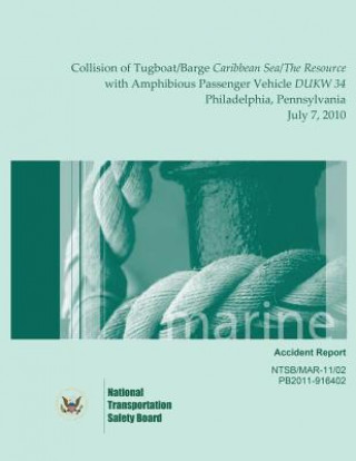 Książka Marine Accident Report Collision of Tugboat/Barge Caribbean Sea/The Resource with Amphibious Passenger Vehicle DUKW 34 Philadelphia, Pennsylvania July National Transportation Safety Board