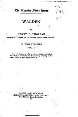 Carte Walden - Vol. I Henry David Thoreau