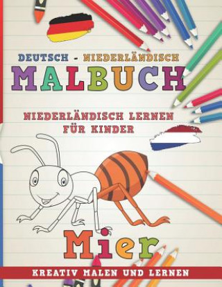 Книга Malbuch Deutsch - Niederl Nerdmedia