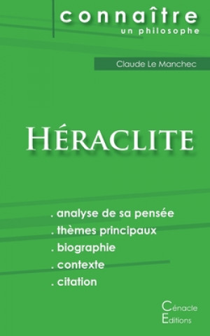 Kniha Comprendre Heraclite (analyse complete de sa pensee) Héraclite