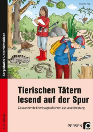 Knjiga Tierischen Tätern lesend auf der Spur Susanne Vogt