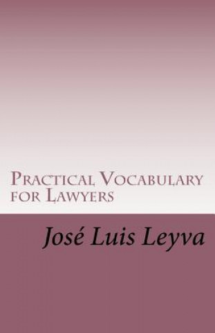 Książka Practical Vocabulary for Lawyers: English-Spanish Legal Glossary Jose Luis Leyva