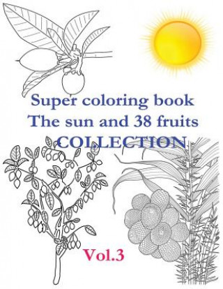 Könyv Super Coloring Book. the Sun and 38 Fruits. Volume 3. Collection.: There Are Presented 38 Fruits in the Coloring Book in the Form of a Separate Fruit, Andrii Pitenko