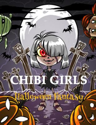 Книга Chibi Girls: Halloween Fantasy: An Adult Coloring Book with Horror Girls Plant Publishing