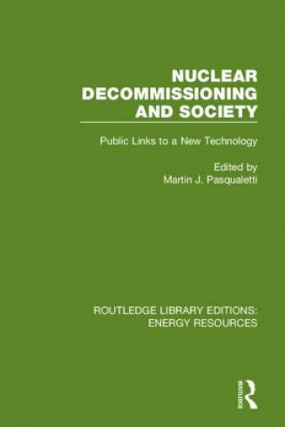 Book Nuclear Decommissioning and Society 