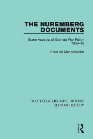 Livro Nuremberg Documents Peter de Mendelssohn