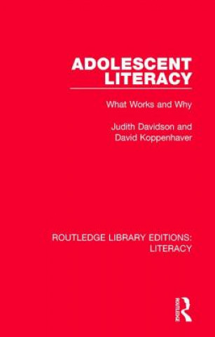 Kniha Adolescent Literacy Davidson
