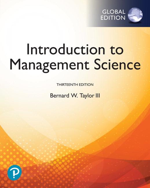 Książka Introduction to Management Science, Global Edition Bernard W. Taylor