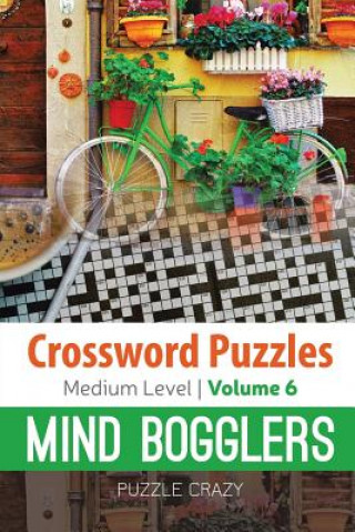 Livro Crossword Puzzles Medium Level Puzzle Crazy