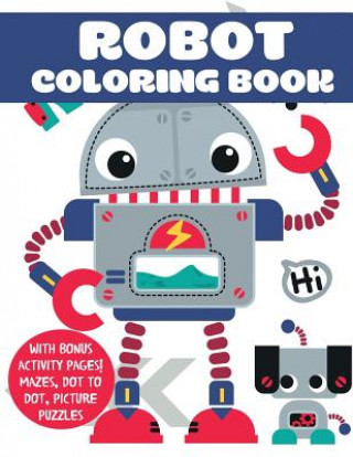 Knjiga Robot Coloring Book Blue Wave Press