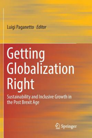 Kniha Getting Globalization Right Luigi Paganetto