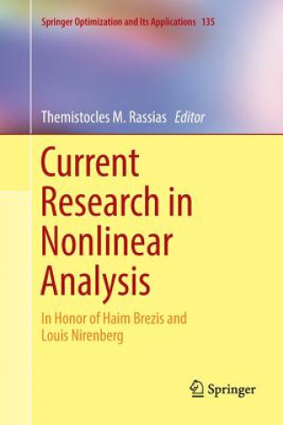 Könyv Current Research in Nonlinear Analysis Themistocles M. Rassias