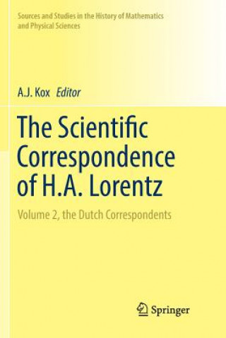 Książka Scientific Correspondence of H.A. Lorentz A. J. Kox