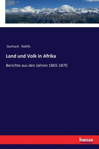 Carte Land und Volk in Afrika Gerhard Rohlfs