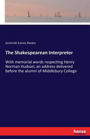 Knjiga Shakespearean Interpreter Jeremiah Eames Rankin
