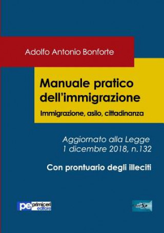 Kniha Manuale pratico dell'immigrazione Adolfo Antonio Bonforte