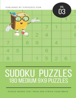 Książka Sudoku Puzzles - 180 Medium 9x9 Puzzles Vip Puzzle