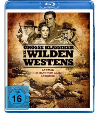 Filmek Große Klassiker des Wilden Westens - Lawman, Der Mann vom Alamo, Barquero, 3 Blu-ray Burt Lancaster