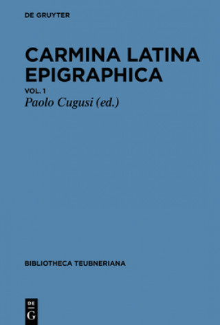 Kniha Carmina Latina Epigraphica Paolo Cugusi