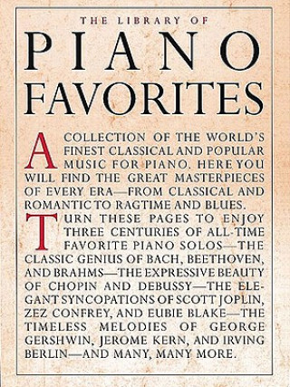 Könyv Library of Piano Favorites Amy Appleby