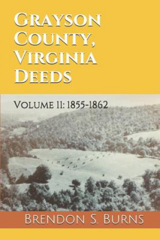 Könyv Grayson County, Virginia Deeds: Volume 11: 1855-1862 Brendon S Burns